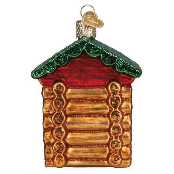 Lincoln Logs Christmas Ornament with Keepsake Box | Old World Christmas | NWT - Picture 3 of 4
